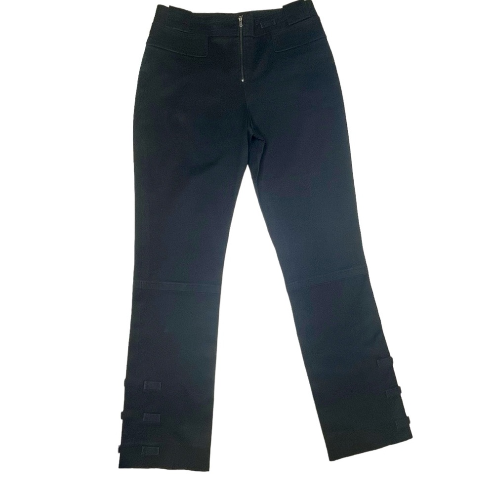 Yves Saint Laurent Black Pants Moto Military